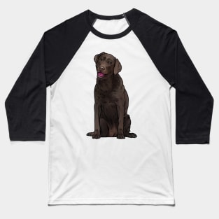 Chocolate Labrador Retriever Dog Chocolate Lab Baseball T-Shirt